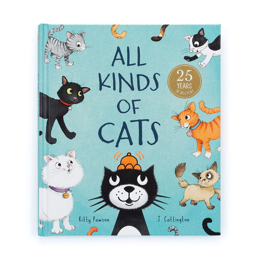 Jellycat All Kinds of Cats Book and Jellycat Jack Medium