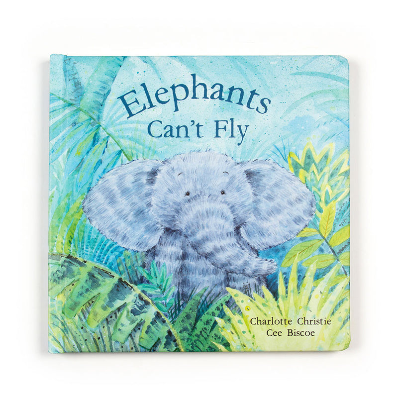 Jellycat Elephants Can't Fly Book and Fuddlewuddle Elephant Medium