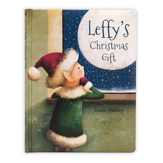 Jellycat Leffy's Christmas Gift Book and Leffy Elf Medium