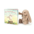 Jellycat My Friend Bunny Book and Bashful Beige Bunny Medium