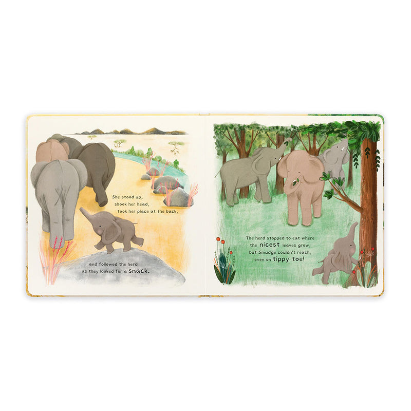 Jellycat Smudge the Littlest Elephant Book and Smudge Elephant Medium