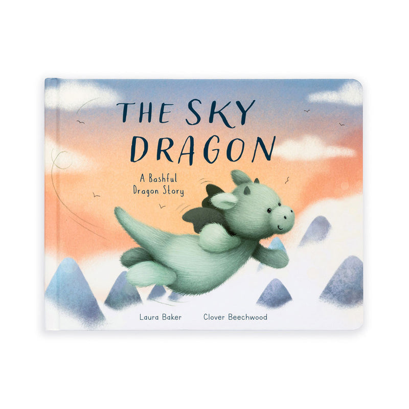 Jellycat The Sky Dragon Book and Bashful Dragon Medium