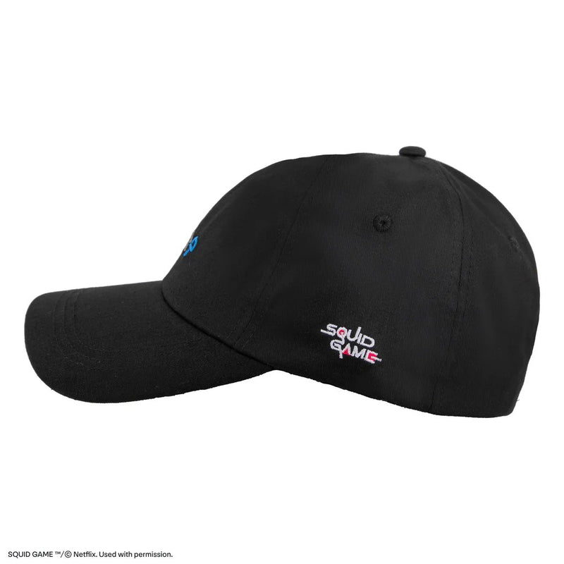 Squid Game Dalgona Baseball Cap, close-up detail