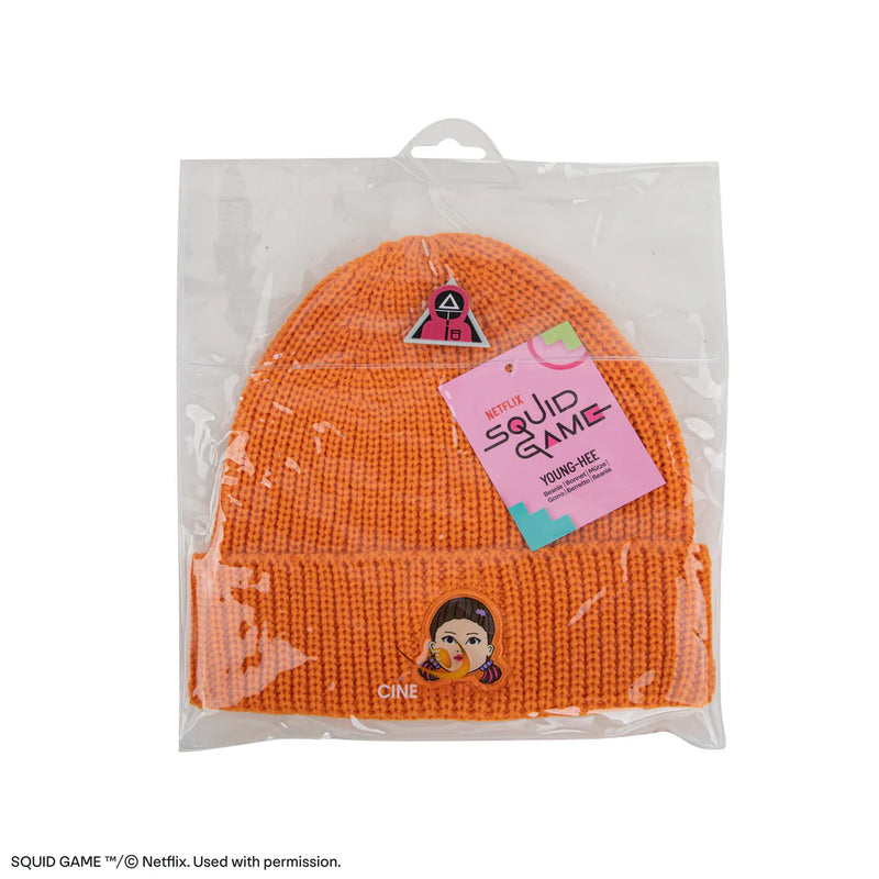 Squid Game Young-Hee Beanie, rear view