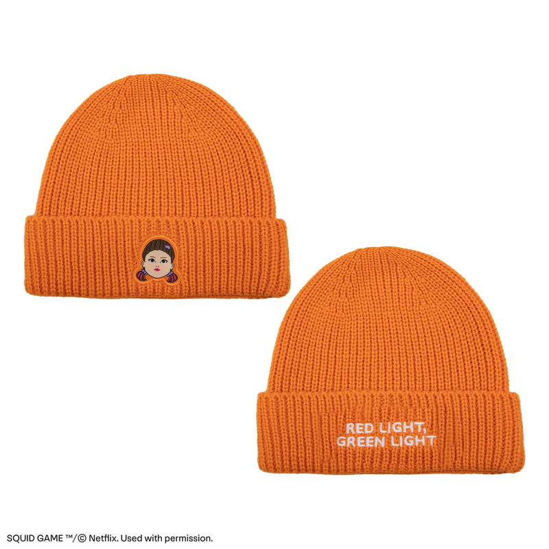Squid Game Young-Hee Beanie, close-up detail