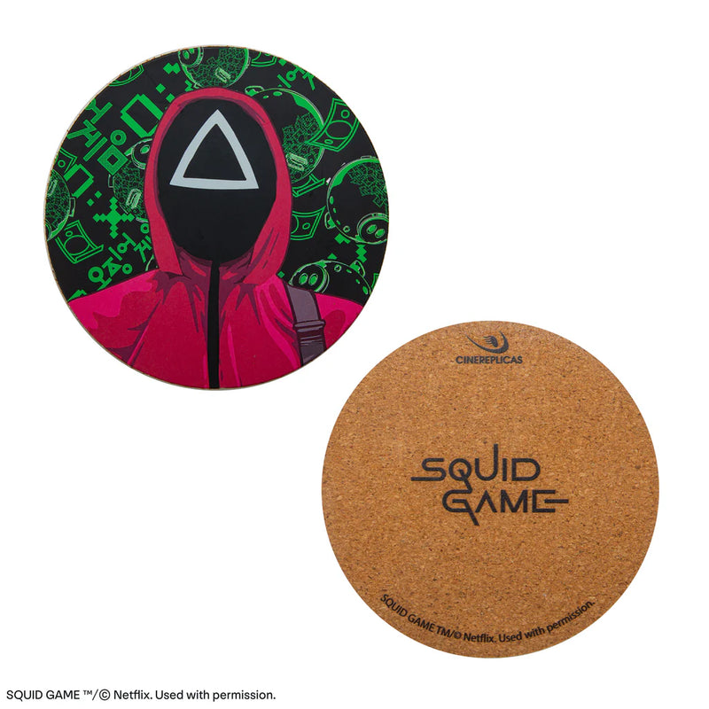 Squid Game Coaster Set of 4, rear view