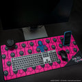 Squid Game Front Man and Guards Pink Desk Mat, alternate view