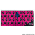 Squid Game Front Man and Guards Pink Desk Mat