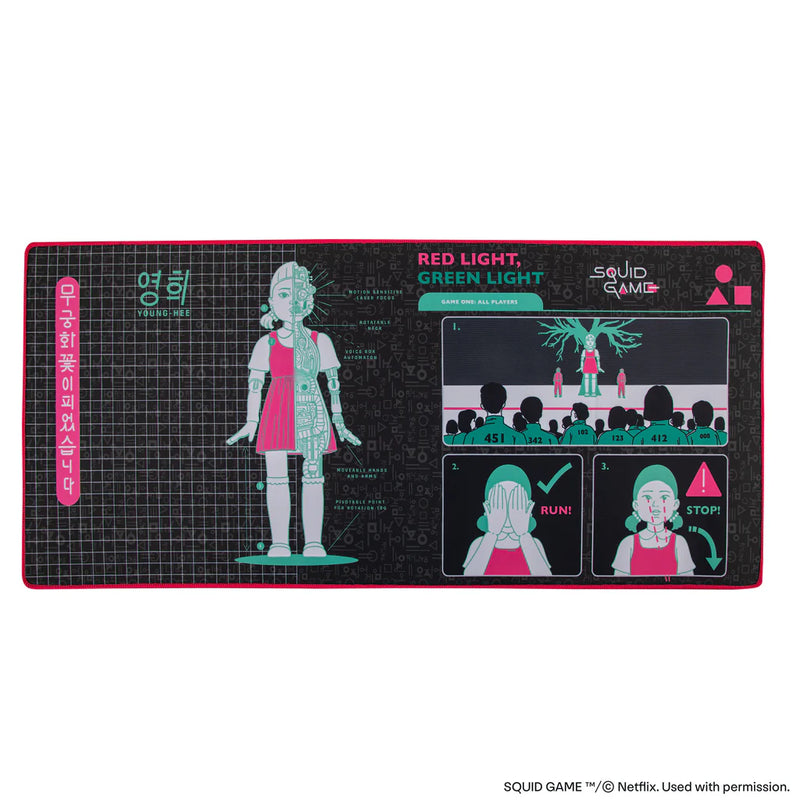 Squid Game Young-Hee Blueprint Desk Mat