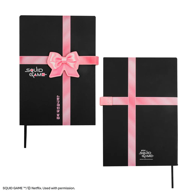 Squid Game Coffin Hardcover Notebook, side angle