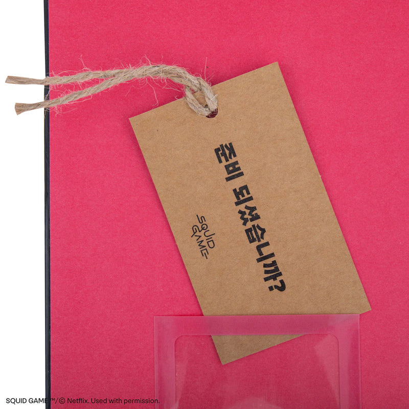 Squid Game Coffin Hardcover Notebook, rear view