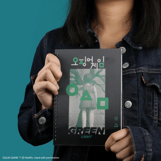 Squid Game Red Light Green Light Lenticular Notebook, alternate view