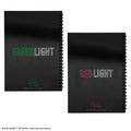 Squid Game Red Light Green Light Lenticular Notebook, close-up detail