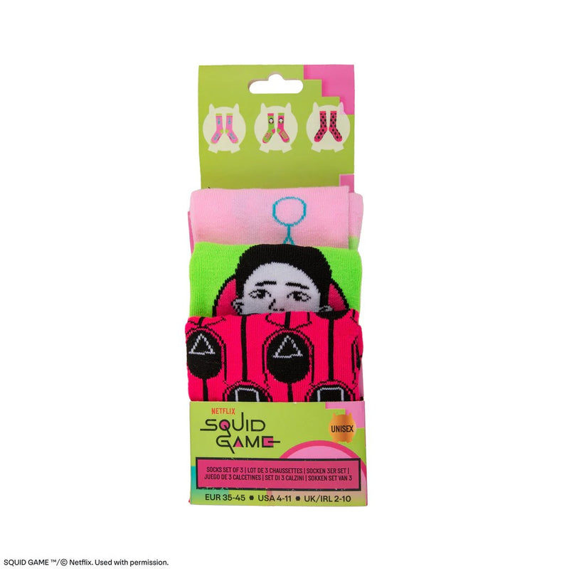 Squid Game Socks 3-Pack
