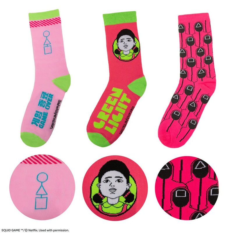 Squid Game Socks 3-Pack