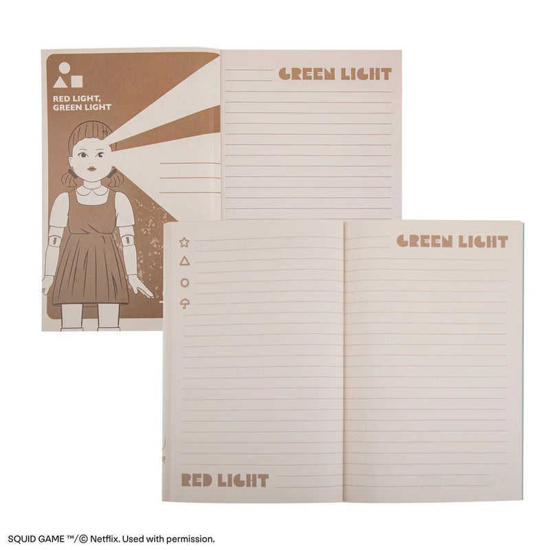 Squid Game Young-Hee Softcover Notebook, close-up detail