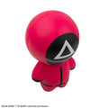 Squid Game Soldier Squishy, in display