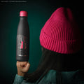 Squid Game Young-Hee Blueprint Black Water Bottle, alternate view
