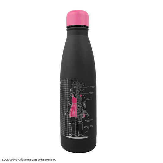 Squid Game Young-Hee Blueprint Black Water Bottle
