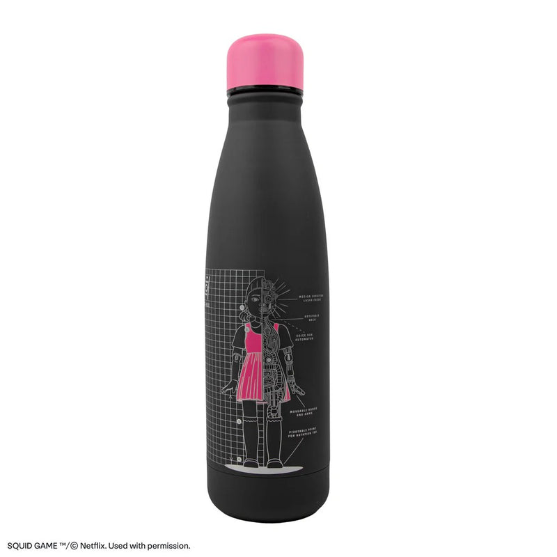 Squid Game Young-Hee Blueprint Black Water Bottle