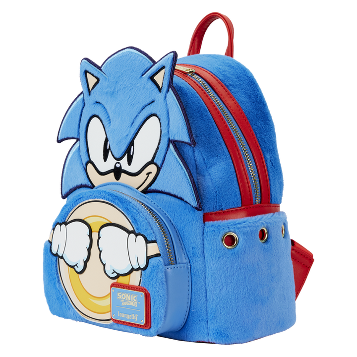Loungefly Sonic the Hedgehog Plush Mini Backpack