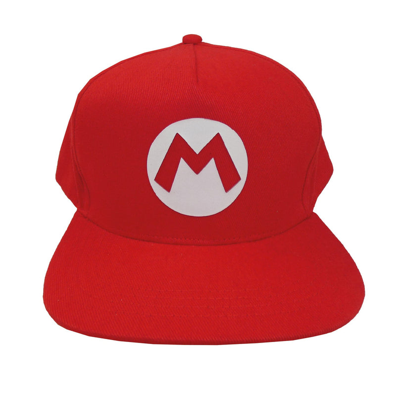 Nintendo Super Mario M Logo Unisex Adults Snapback Cap collectible from Heroes Inc Dropship