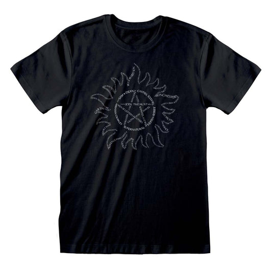 Supernatural Text Symbol T-Shirt collectible from Heroes Inc Dropship