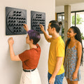 Peg Solitaire Black Wall Game, side angle