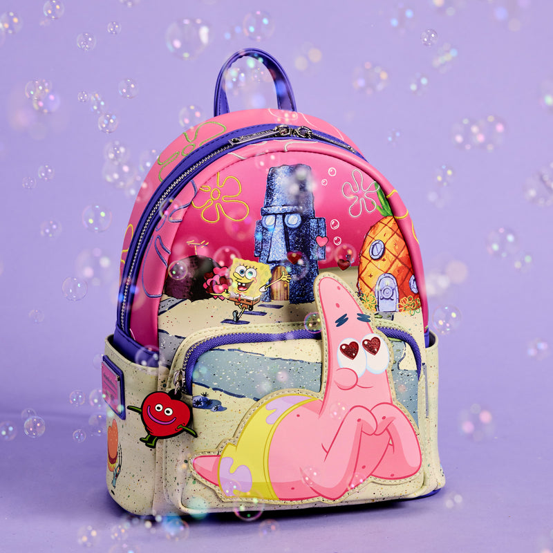 Loungefly - SpongeBob SquarePants & Patrick Star Hearts Mini Backpack alternate view
