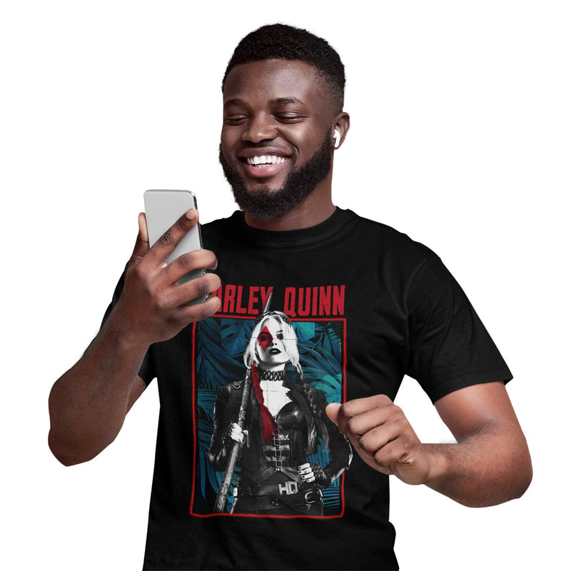 The Suicide Squad Harley Black & White Photo T-Shirt collectible from DC Heroes Inc Dropship