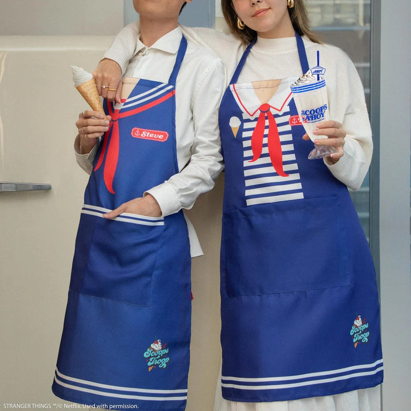 Stranger Things Scoops Ahoy Robin Apron, packaging shot