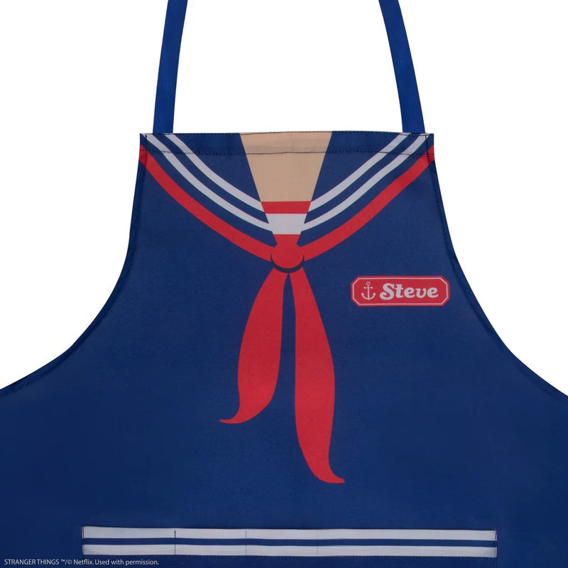 Stranger Things Scoops Ahoy Steve Apron, side angle