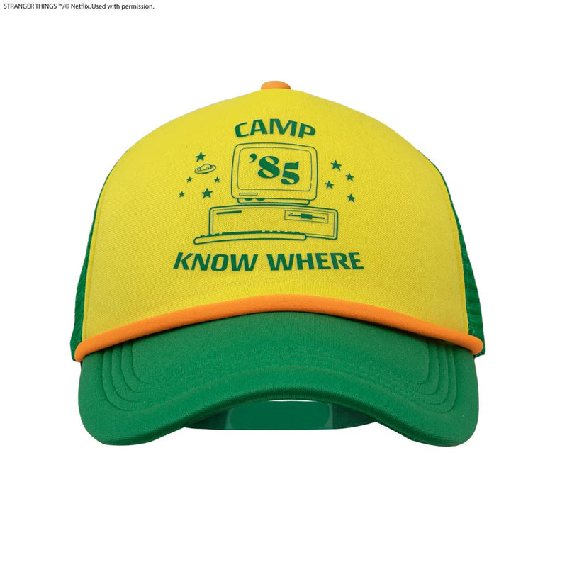 Stranger Things Dustin Camp Know Where Baseball Cap, side angle