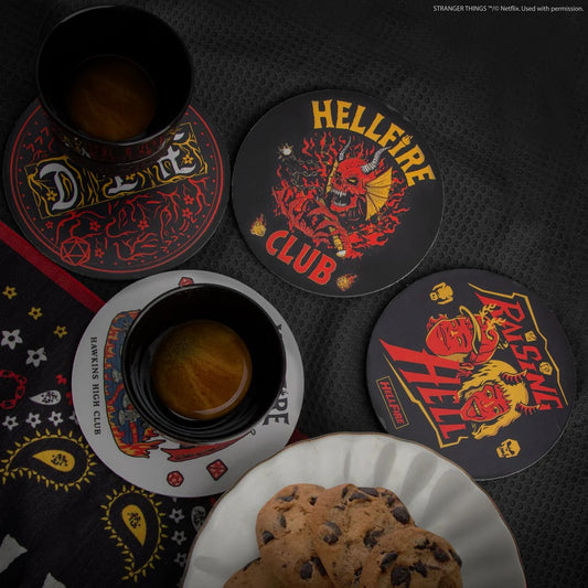 Stranger Things Hellfire Club Coaster 4-Pack
