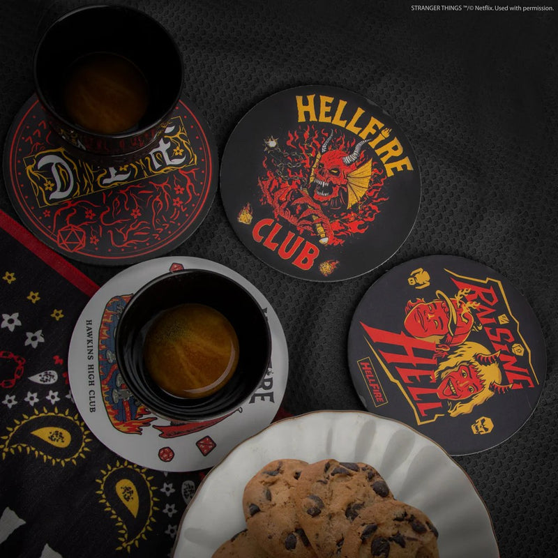 Stranger Things Hellfire Club Coaster 4-Pack