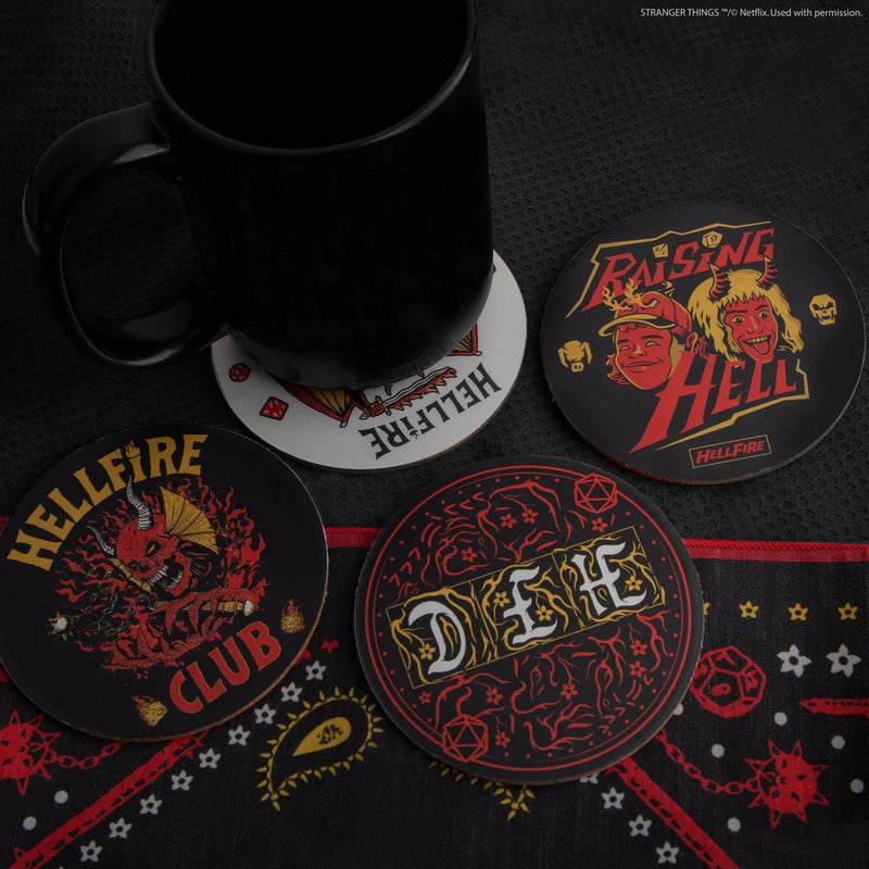 Stranger Things Hellfire Club Coaster 4-Pack