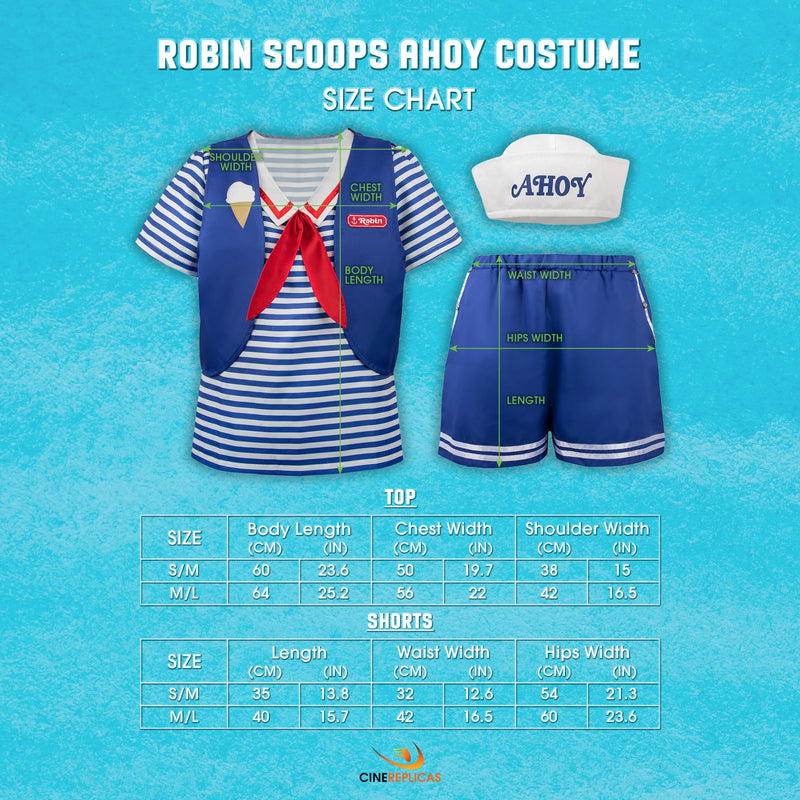Stranger Things Scoops Ahoy Robin Costume, rear view