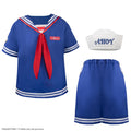 Stranger Things Scoops Ahoy Steve Costume, side angle