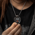 Stranger Things Eddie Munson Hellfire Club Guitar Pick Necklace collectible from CINEREPLICAS