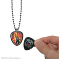 Stranger Things Eddie Munson Hellfire Club Guitar Pick Necklace, size reference