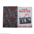 Stranger Things Hellfire Club Hardcover Notebook with Eddie Munson Bookmark, side angle