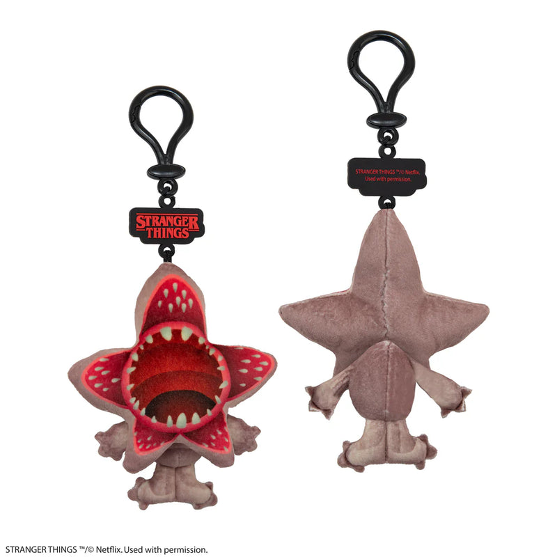 Stranger Things Demogorgon Plush Keyring, side angle
