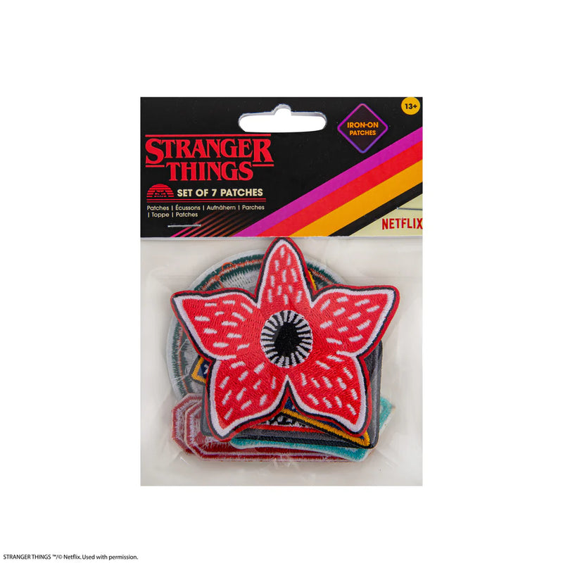 Stranger Things Patch Set of 7, rear view