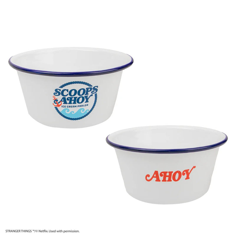 Stranger Things Scoops Ahoy Ice Cream Bowl with Sailor Hat, close-up detail