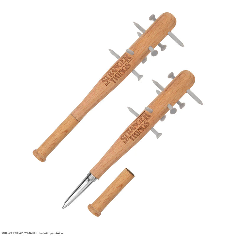 Stranger Things Spiked Bat Pen and Pin Set, rear view