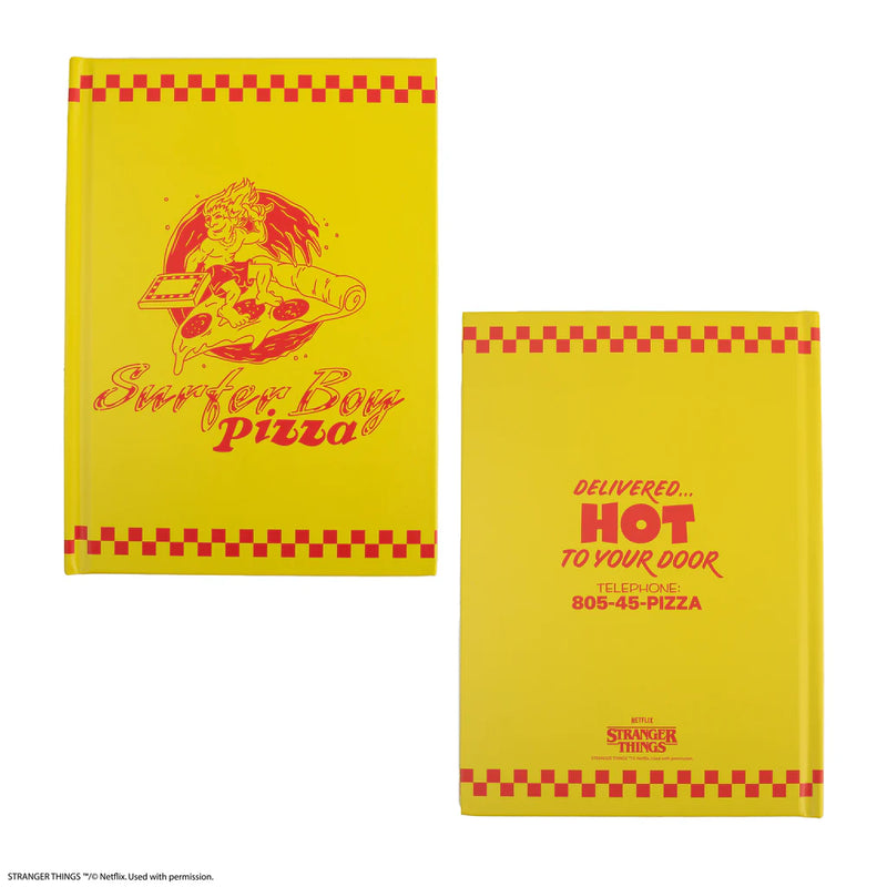 Stranger Things Surfer Boy Pizza Hardcover Notebook, additional view