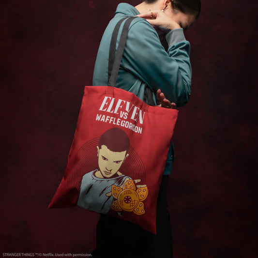 Stranger Things Eleven Wafflegorgon Tote Bag, alternate view