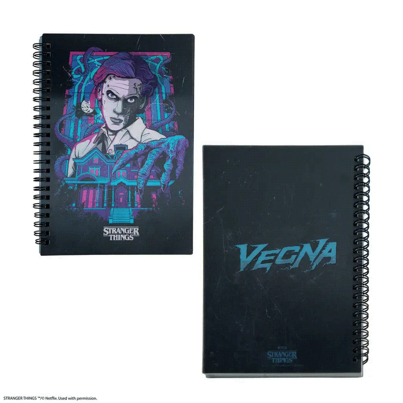 Stranger Things Vecna Lenticular Notebook, rear view