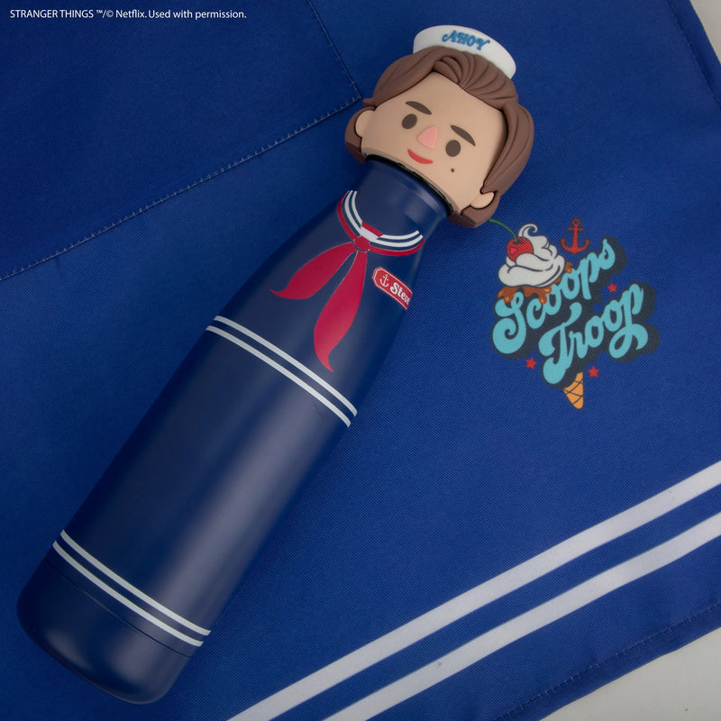 Stranger Things Scoops Ahoy Steve Water Bottle, alternate view