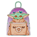 Loungefly - Star Wars The Mandalorian Grogu Butterfly Mini Backpack back view
